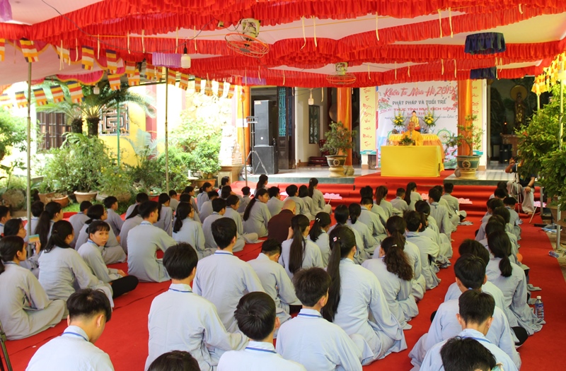 Duy Xuyên: Chùa Phổ Châu khai mạc khóa tu mùa hè “Thức tỉnh mục đích sống”