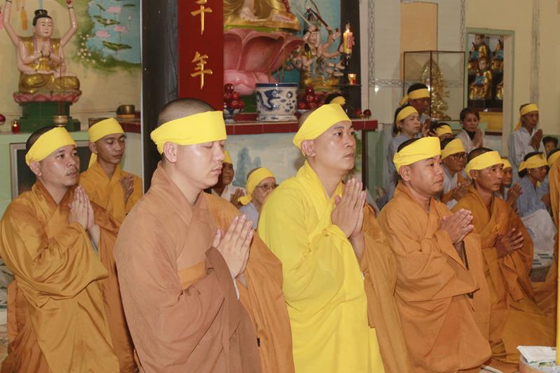 Đồng Tháp: Lễ nhập kim quan cố HT.Thích Thiện Năng