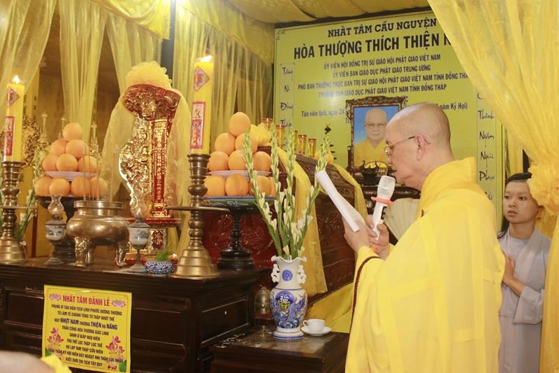 Đồng Tháp: Lễ nhập kim quan cố HT.Thích Thiện Năng