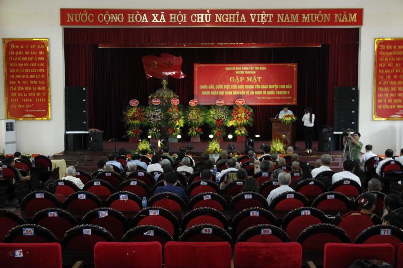 Vĩnh Phúc : Ban Chỉ Đạo Tôn Giáo Huyện Tam Đảo Gặp Mặt Các Chức Sắc Tôn Giáo Tiêu Biểu Nhân Ngày Hội Toàn Dân Bảo Vệ An Ninh Tổ Quốc