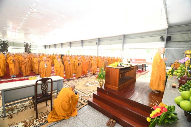 Lễ tác pháp an cư kết hạ tại trường hạ Học viện Phật giáo Việt Nam tại TP. HCM