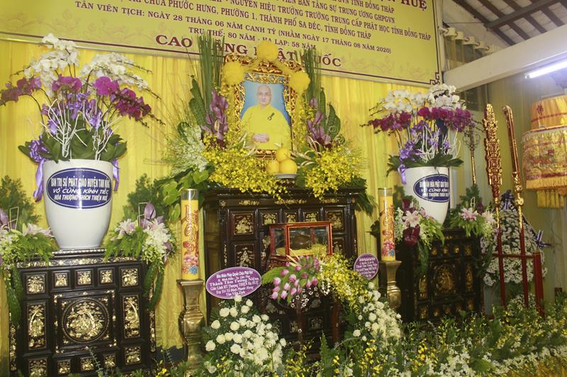 Đồng Tháp: Các đoàn phúng viếng lễ tang cố Đại lão Hòa thượng Thích Thiện Huệ