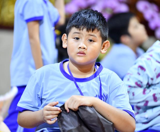Không khí trung thu tràn ngập khóa tu Búp sen từ bi