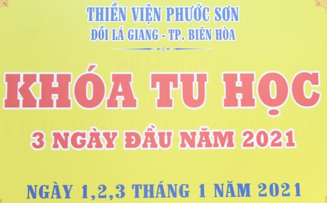 Đồng Nai: NÉT ĐẸP KHÓA TU HỌC ĐẦU NĂM 2021 TẠI TV PHƯỚC SƠN