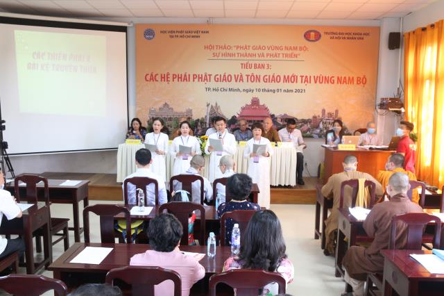 Phiên làm việc của 05 tiểu ban trong Hội thảo &#039;Phật giáo vùng Nam bộ: Sự hình thành và phát triển&quot;