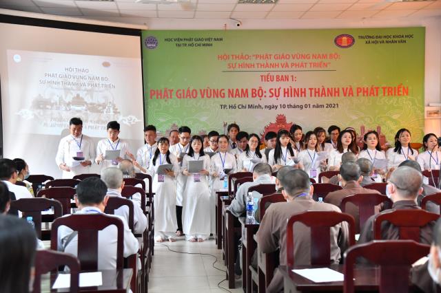 Phiên làm việc của 05 tiểu ban trong Hội thảo &#039;Phật giáo vùng Nam bộ: Sự hình thành và phát triển&quot;