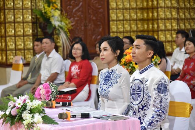 Chùa Giác Ngộ: Hôn lễ dưới đài sen của đôi uyên ương Văn Sơn và Bạch Thảo