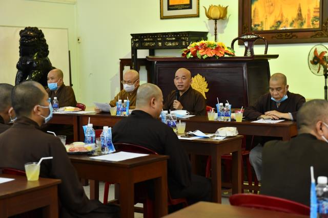 TP.HCM: Cuộc họp đầu tiên của Ban trị sự GHPGVN Quận 10 (nhiệm kỳ 2021 - 2026)