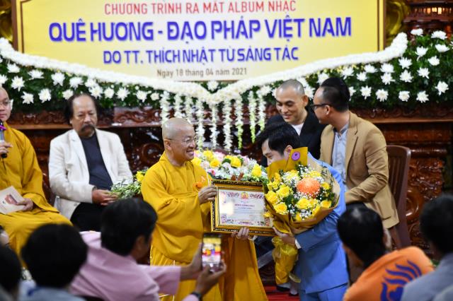 TP.HCM: Lễ ra mắt album nhạc “Quê hương - Đạo pháp Việt Nam” tại chùa Giác Ngộ