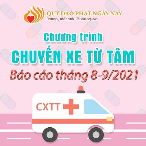 Báo Cáo Chương Trình  “Chuyến Xe Từ Tâm” (CXTT) Tháng 8 - 9/2021