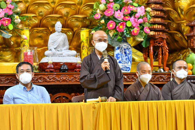 Hoạt động tích cực trong mùa dịch, Chùa Giác Ngộ nhận bằng tuyên dương công đức từ Giáo hội TP.HCM