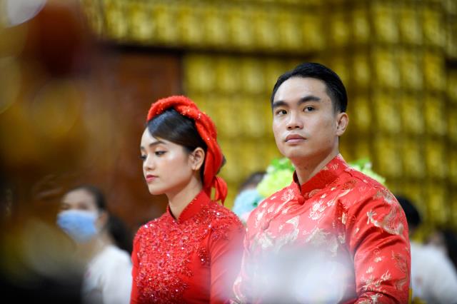 Chùa Giác Ngộ: Lễ Hằng thuận của chú rể Hoàng Long và cô dâu Ngọc Linh