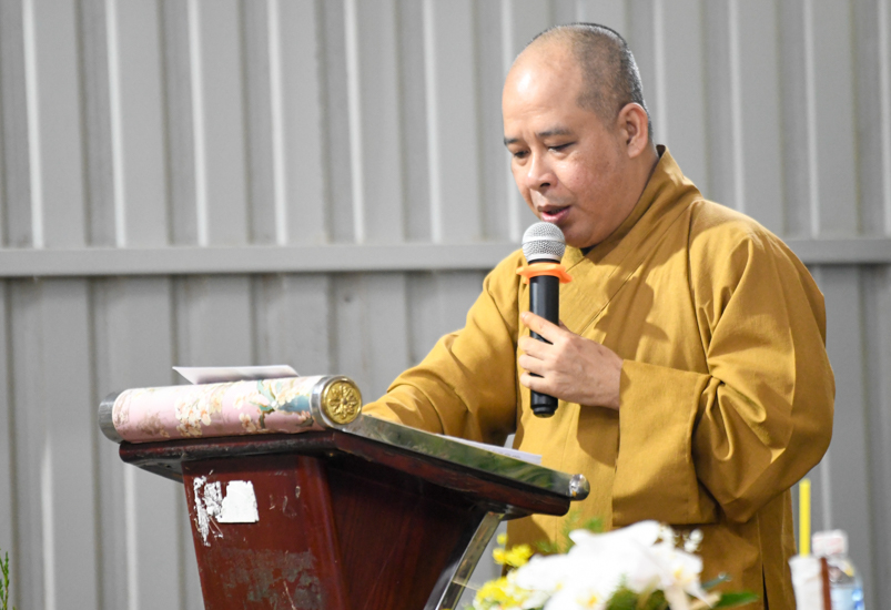 Lễ khánh thành tòa Tăng xá chùa Quan Âm Đông Hải, nơi làm khu cách ly điều trị Covid-19 của thị xã Vĩnh Châu, tỉnh Sóc Trăng