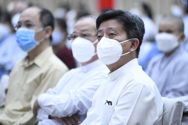 TT. Nhật Từ tham dự Hội nghị Tri ân các tôn giáo, cơ sở tôn giáo vận động tình nguyện viên hỗ trợ tại các bệnh viện điều trị bệnh nhân Covid-19