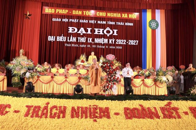 Đại hội Phật giáo tỉnh Thái Bình lần thứ IX thành công tốt đẹp