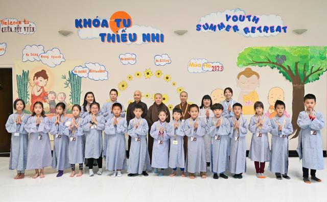 Khóa Tu Thiếu Nhi Mùa Hè 2023 Tại Chùa Đức Viên, San Jose, Hoa Kỳ
