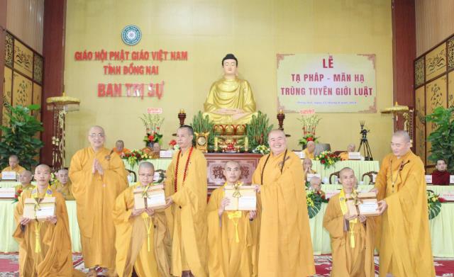 Đồng Nai: Lễ tạ pháp, mãn hạ, trùng tuyên Giới Luật