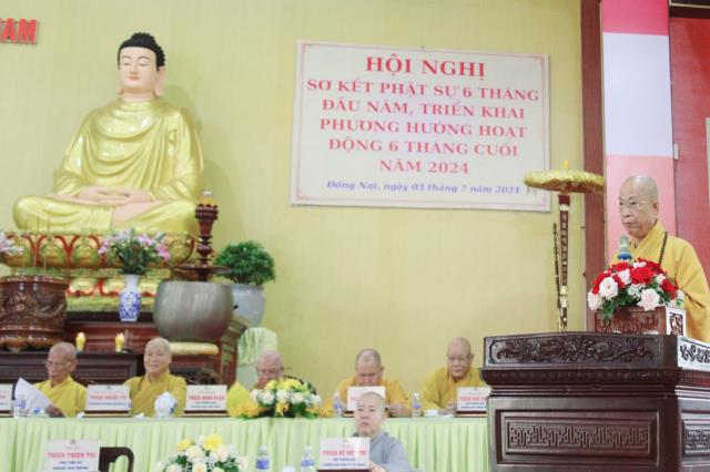 Đồng Nai: Hội nghị sơ kết Phật sự 6 tháng đầu năm 2024