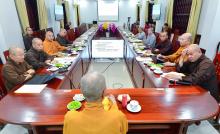 Phiên họp báo cáo kết quả tuyển sinh Khóa XVII và kế hoạch tổng khai giảng năm 2022 của Học viện PGVN tại Tp. HCM