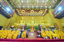 Hình ảnh thời khóa diễn ra tại chùa Giác Ngộ