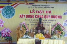 Đồng Tháp: chùa Quê Hương trọng thể tổ chức lễ Đặt đá xây dựng