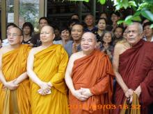 Chùa Phổ Minh tiếp đón HT Tăng thống Bangladesh và HT Hiệu trưởng trường Đại Học Mahachulalongkornrajavijjalaya Thái Lan
