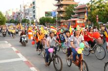 Ban Văn hóa THPG TP. HCM: Diễu hành xe đạp kêu gọi bảo vệ môi trường