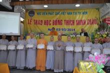 TP.HCM: Trao học bổng trí tuệ “THÍCH MINH CHÂU”