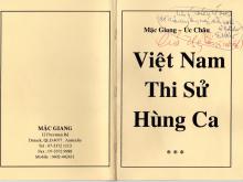 Tác phẩm thơ 'Việt Nam thi sử hùng ca' bị đạo văn