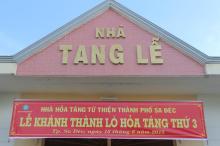 Đồng Tháp: Khánh thành lò hỏa táng thứ 3