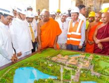 Tổng thống Sri lanka thăm công trình Đại học Phật giáo Quốc tế Manelwatte Nagananda