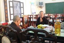 Thái Nguyên: Chư Tăng về Tổ đình Viên Minh vấn an sức khỏe đức Pháp chủ GHPGVN.