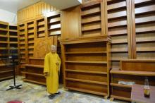 Phòng phát hành sách chùa Giác Ngộ đang được xây dựng