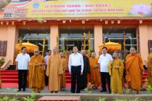 Nguyên Chủ tịch nước Trương Tấn Sang thăm Học viện PGVN tại TP. HCM