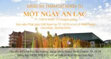 Đăng ký tham dự khóa tu Một Ngày An Lạc và lễ trai tăng tại Học viện PGVN tại TP. HCM ngày 26-06-2016