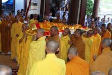 Quảng Nam: Lễ nhập kim quan cố HT. Thích Thiện Tánh