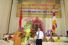 Bình Dương:  Long trọng tổ chức lễ kỷ niệm 35 năm thành lập GHPGVN