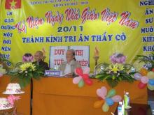 Trường trung cấp Phật học Ninh Thuận tổ chức lễ kỷ niệm Ngày Nhà giáo Việt Nam 20 - 11