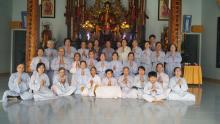 Lễ tổng kết khóa tu niệm Phật cuối năm tại chùa Địch Quang