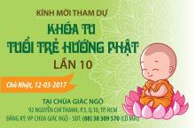 Thư Mời Tham Dự Khóa Tu Tuổi Trẻ Hướng Phật Lần 10 (GT10)