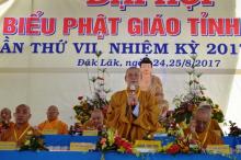 Đăk Lăk trọng thể khai mạc Đại hội Đại biểu Phật giáo tỉnh nhiệm  kỳ 2017-2022