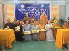 Gia Lai: Trường Trung Cấp Phật Học khai giảng năm học thứ 3 Khoá II ( 2015-2018)