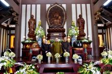 Hoà thượng Viện trưởng Phật học viện Bodhidharma, thăm Tu viện Khánh An