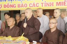 Phật giáo Đồng Tháp cứu trợ các tỉnh miền trung