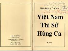 Điện Thư Về Việc Ra Quyết Định thu hồi và tiêu hủy tập thơ "Việt Nam Thi Sử Hùng Ca"