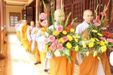 Phân ban ni giới tỉnh Bình Dương thăm hạ trường chùa Bồ Đề Đạo Tràng