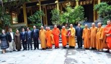 Đoàn Liên minh Phật giáo Lào thăm và làm việc với GHPGVN