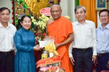 TP. HCM: Thành ủy chúc mừng Phật đản chùa Chantarangsay