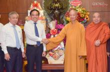 TP. HCM: Thành ủy chúc mừng Phật đản đến lãnh đạo Giáo hội