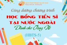 Cúng Dường Học Bổng Tiến Sĩ Kì 5 (HBTS-5)